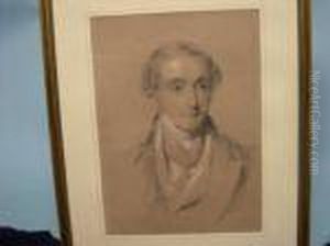 Portrait Of Agentleman Wearing The Order Of The Garter