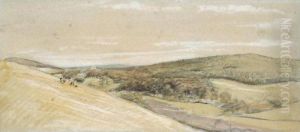 An Extensive View Across A Valley An Extensive View Across A Valley