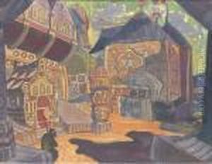 Decor For Price Igor: Prince Galitsky's Courtyard Decor For Price Igor: Prince Galitsky's Courtyard