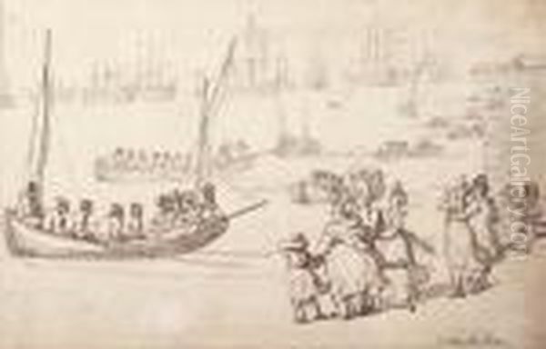 Shipping Off The Coast At Spithead - view 1