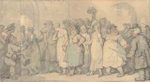 Procession From Bow Street To Bridewell by Thomas Rowlandson