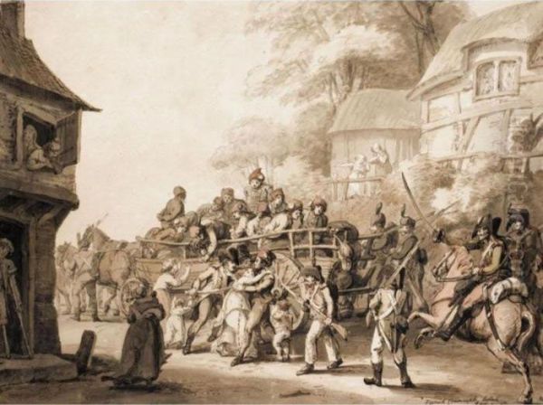French Conscripts At Erstein - view 1