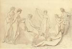 Classical Nudes by Thomas Rowlandson