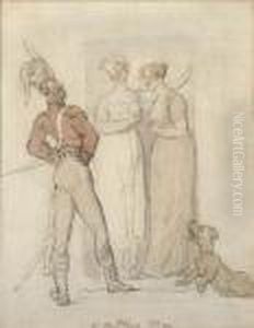 A Military Man by Thomas Rowlandson