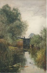 A Peaceful Stretch Of River Below The Lock