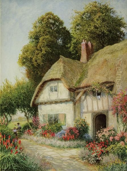Children At Play Near A Cottage - view 1