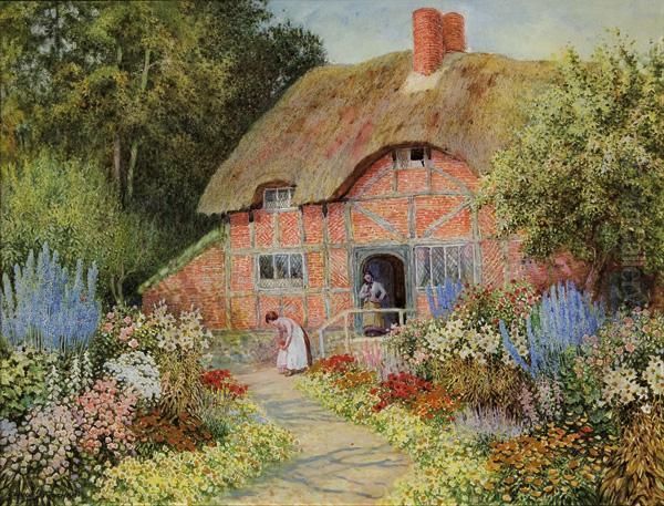 A Walk Through The Flower Garden by Arthur Claude Strachan