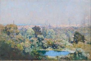 The Sunlit Gardens by Arthur Streeton