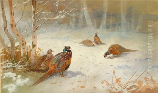 Partridge In The Snow - view 1