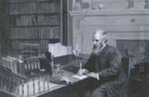 Lord Lilford In His Study