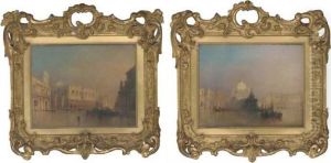 The Doge's Palace, Venice; And Santa Maria Della Salute,venice by Joseph Mallord William Turner