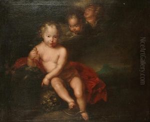 The Christ Child With Mementi Mori by Sir Anthony Van Dyck