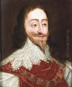 Portrait Of Charles I; Also A Portrait Of Henrietta Maria