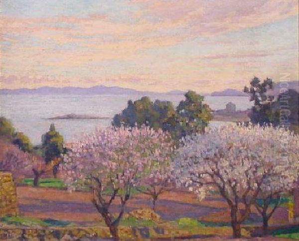 Flowering Trees, Southern France - view 1