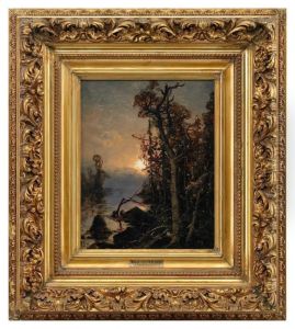 Sunset In The Autumn Forest by Iulii Iul'evich (Julius) Klever