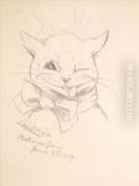 Three Sketches Of Catsone - view 1
