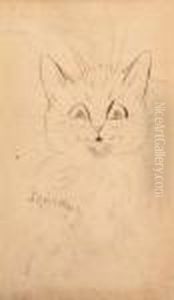 The Wide-eyed Cat by Louis Wain