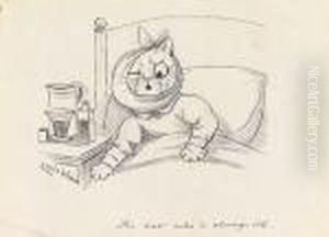 The Cat Who Is Always Ill by Louis Wain