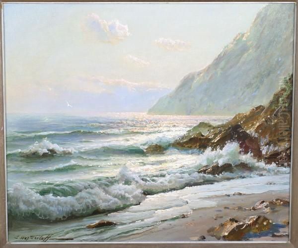 Mountains And Sea At Sunrise - view 1