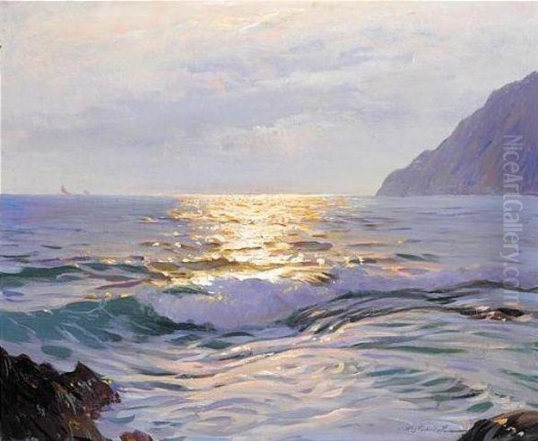 Evening Tide (#) Sunset Over The Sea - view 1
