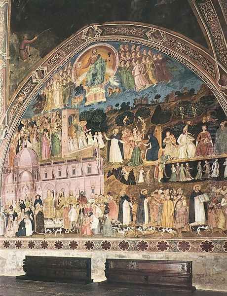 Frescoes on the right wall - view 1