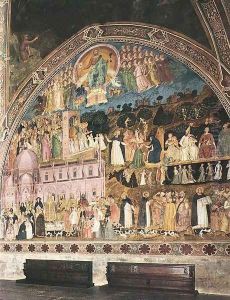 Frescoes on the right wall by Andrea Bonaiuti da Da Firenze