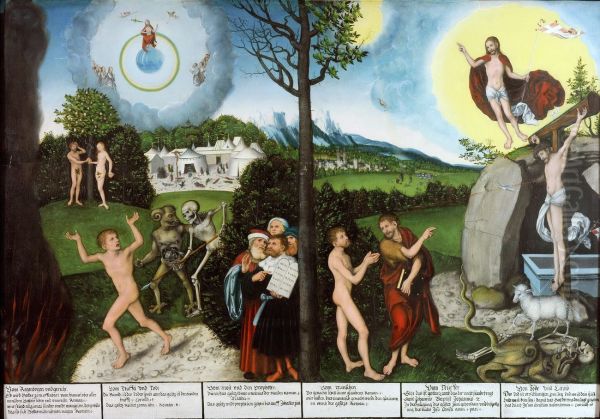 Law and Grace by Lucas The Elder Cranach