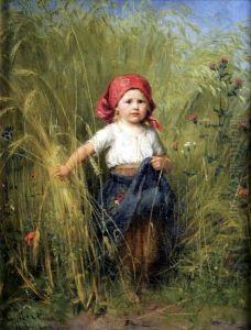The Little Peasant Girl by Heinrich Hirt