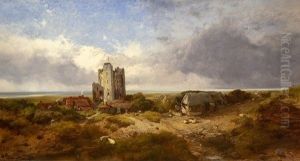 ORFORD CASTLE, SUFFOLK, SIGNED AND DATED by Henry Bright