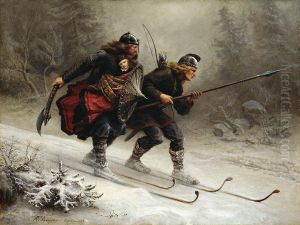 Birkebeinerne by Knud Larse Bergslien