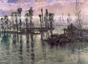 El Tajo. Lluvia by Antonio Munoz Degrain