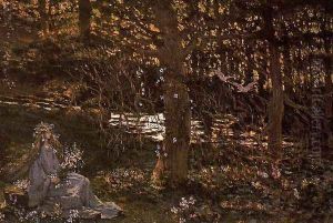 Ofelia en el bosque by Antonio Munoz Degrain