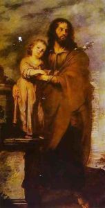 Joseph with Infant Christ by Bartolome Esteban Murillo