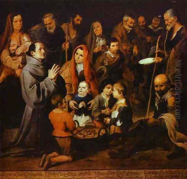 St. Diego Giving Alms - view 1