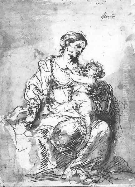 Virgin and Child (study) - view 1