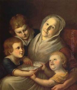 The Artist's Mother, Mrs. Charles Peale, and Her Grandchildren by Charles Willson Peale