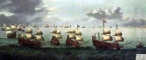 The Return of Prince Charles from Spain, 5 October 1623 by Cornelis Hendricksz. The Younger Vroom