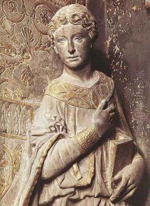 Annunciation - detail by Donatello (Donato di Niccolo)