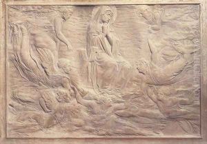 Assumption of the Virgin (detail of the Brancacci tomb) by Donatello (Donato di Niccolo)