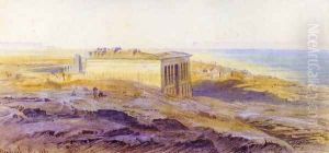 Denderah on the Nile by Edward Lear