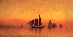 Calm at Sunset by Francis Augustus Silva
