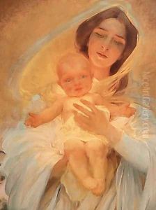 Mother and Child by Franz Dvorak