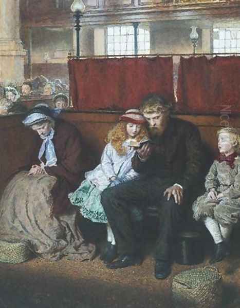 Philip in Church by Frederick Walker