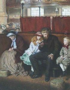 Philip in Church by Frederick Walker