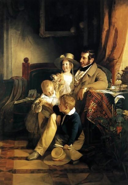 Rudolf von Arthaber with his Children - view 1