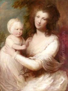 Portrait of Lady Baillie by Gainsborough Dupont