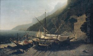 View at Amalfi, Bay of Salerno by George Loring Brown