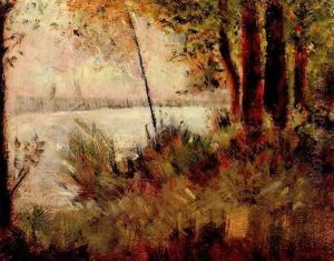 Bewachsener slope by Georges Seurat