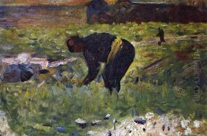 Peasant at work by Georges Seurat