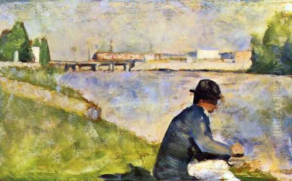 Seated Person. (study for Bathers at Asnieres). - view 1